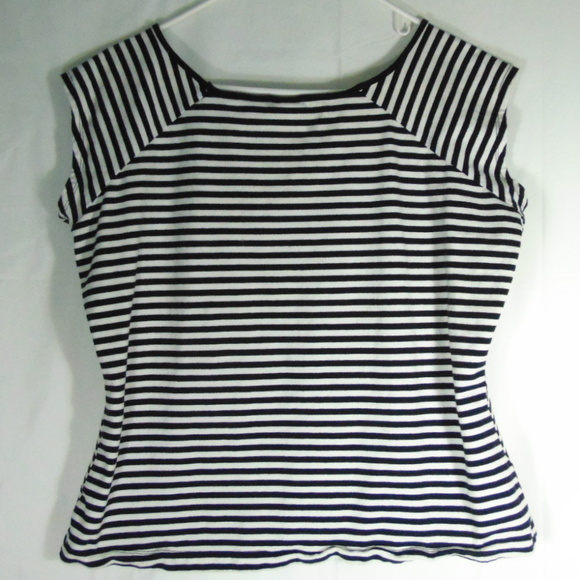 Black And White Striped Cherry, Lemon, Fruit Top - Picture 4 of 6